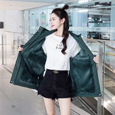 2023年秋冬季修身加厚甜美中长款常规纯色棉衣女新款，女装派克服，靓星雨