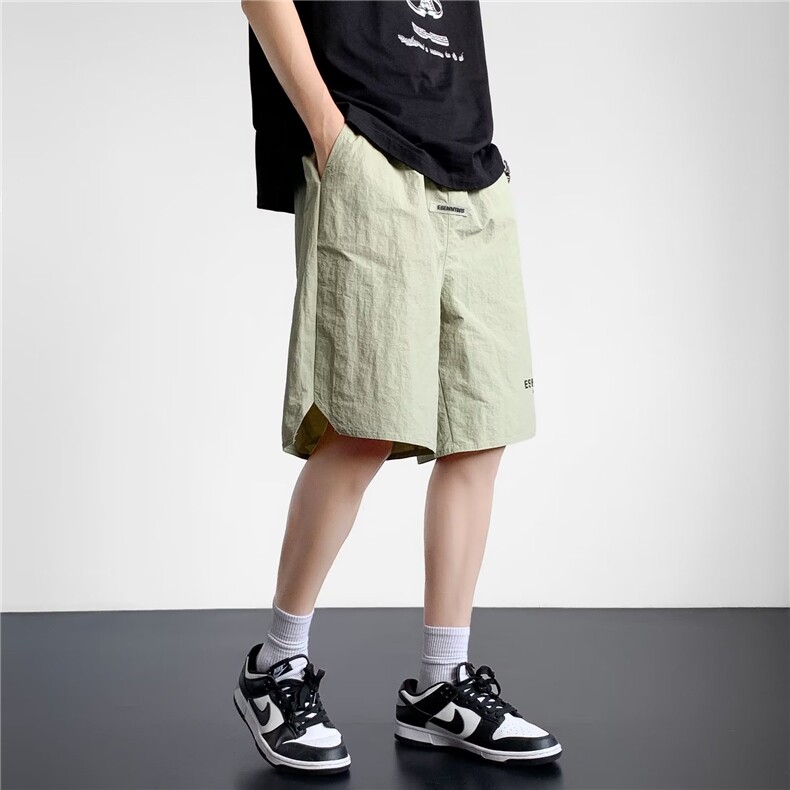 休闲短裤男韩版潮流字母印花贴标2024夏季ins宽松五分裤K4107-P26,男装休闲裤,星座412-3
