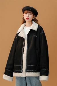 1羊羔毛休闲宽松大码M-5XL情侣潮棉服外套男YG7538P145控188图片