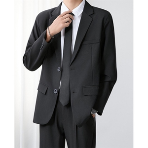 大码休闲西装男轻熟潮流雅痞帅气外套dk制服小西服套装 XW03图片