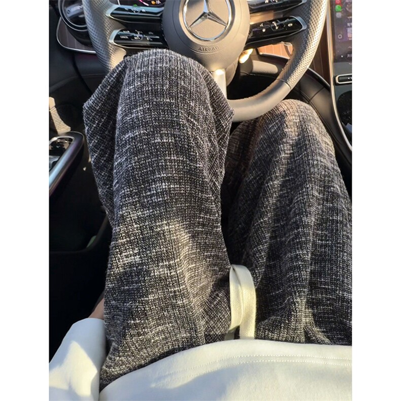 重磅420gK9527批40加绒批50针织休闲裤加厚保暖裤子宽松阔腿裤，男装棉衣，电商D229A