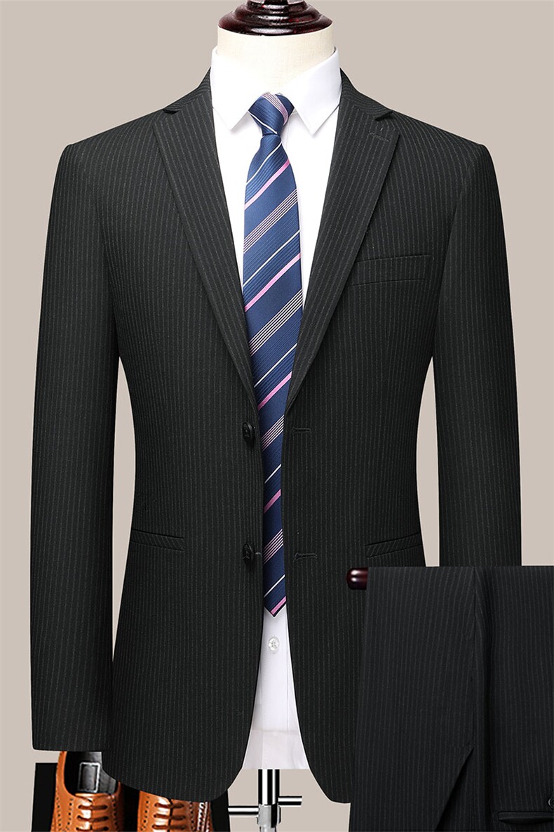 ASD6918秋季新款男士西服礼服西装修身商务休闲男装西服两件套装,男装西服,电商B360