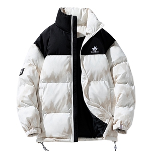 秋冬2024新款立领加厚拼接印花棉衣外套 A436-5902-P98控价138图片