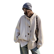 现货加绒【新款】韩版宽松连帽大卫衣P135-K188，女装卫衣/绒衫，2C305