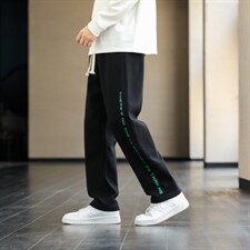 22/秋冬新款港风运动裤潮牌休闲裤潮流男裤直筒裤子男士K3319，男装休闲裤，星座815-2