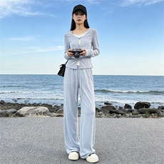 蓝色上衣+蓝色裤子（套装）