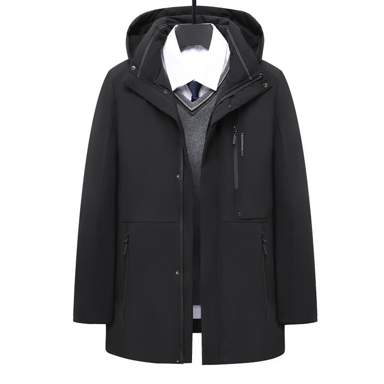 中长冬季休闲可脱卸帽中年保暖厚款夹克式外套羽绒服MY22601-P190,男装羽绒服,星座1105-3