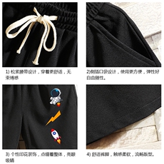 MK37165-P15冰丝短裤男士大码宽松休闲五分裤男运动中裤砖墙挂拍，男装休闲裤，电商A040A