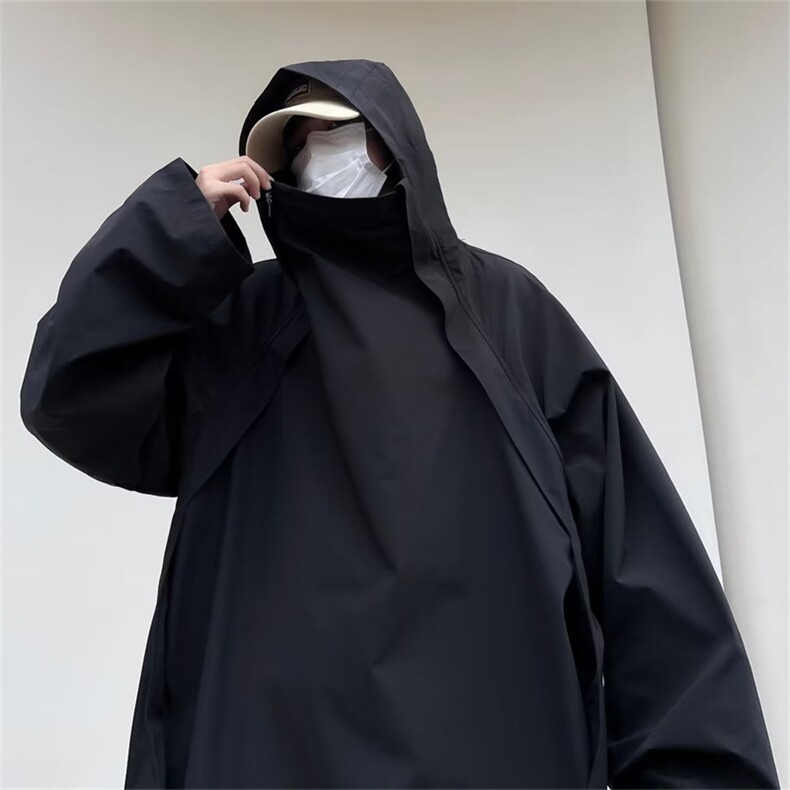 冲锋衣男潮牌高领防风防水机能工装夹克日系cityboy外套WJ208-P60图片