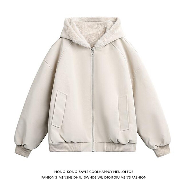现货MYF02特P85冬季新款连帽宽松潮牌加绒棉服座山雕皮毛外套c图片