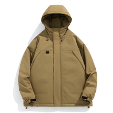 冬季新品保暖连帽棉衣休闲潮流青少年百搭棉服外套MY9083-P100，男装棉衣，电商A128