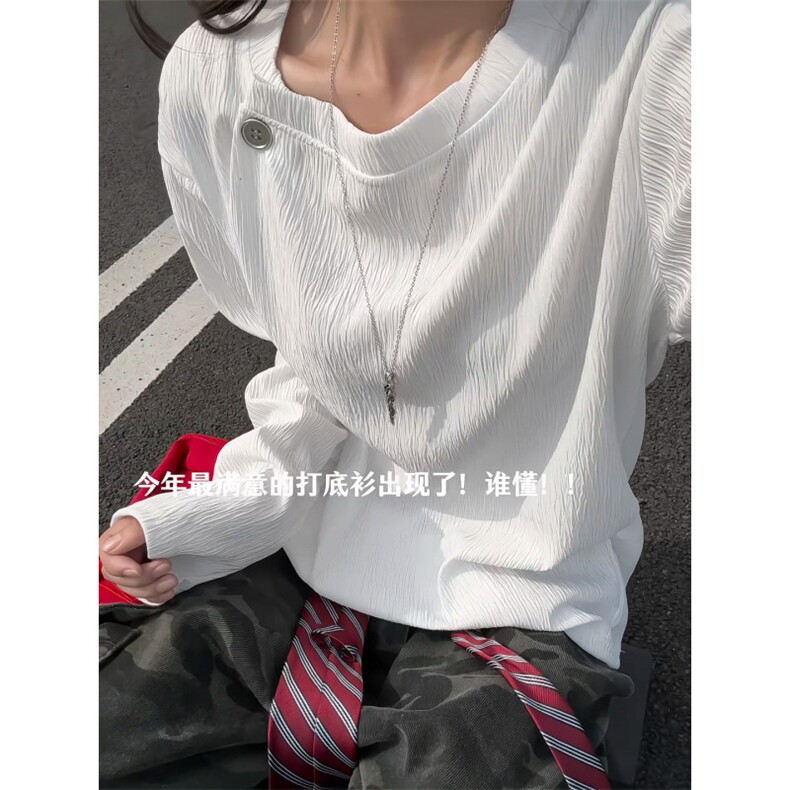 XZ809A/SYR53/特P24/控48设计感领口长袖T恤卫衣,男装T恤,星座809A(原222-1)