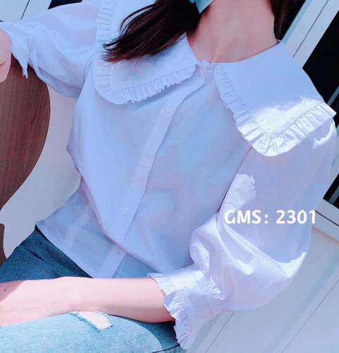 娃娃领小衬衫，女装衬衫，歌玛索 GMS