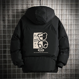 控128加绒面包服男大码羊羔毛棉衣男MY16352-P100图片