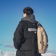 B225-W8633-P118-X148----聚酯纤维--假两件双面印花棉服外套，男装棉衣，电商B225