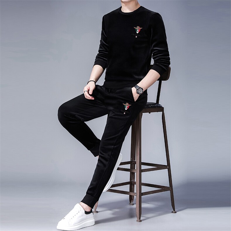 SA8350-2钱塘2020-2中青年男士冬季厚款时尚休闲百搭卫衣P147,男装休闲套装,钱塘207-2