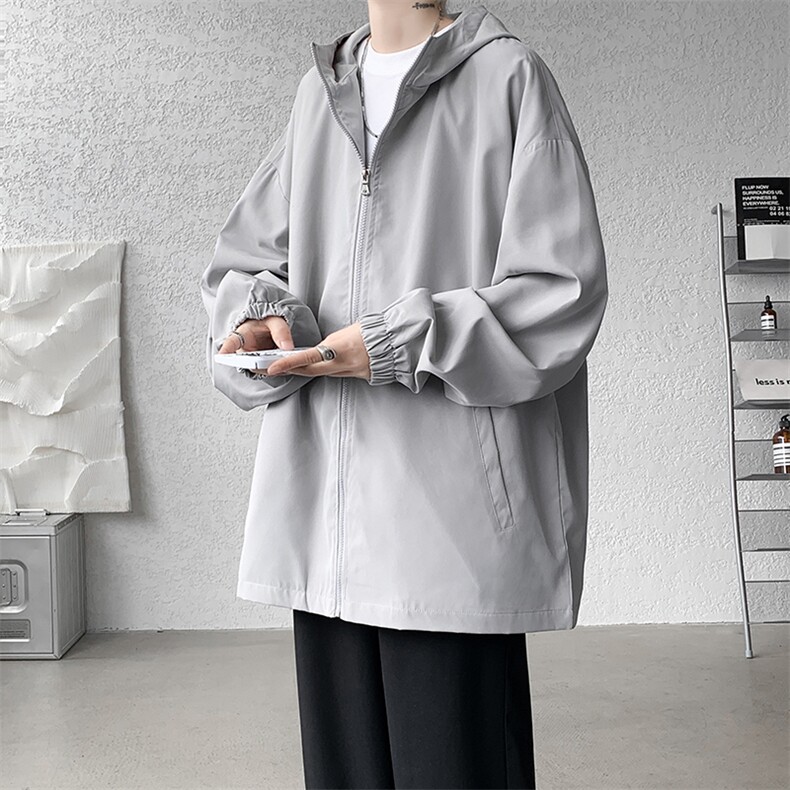 连帽夹克男大码胖子棒球服上衣外套JK65129-P45,男装夹克,电商A040