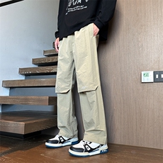 春款港风伞兵裤休闲裤宽松运动裤拖地裤束脚裤男KP813P45，男装休闲裤，星座1204-3