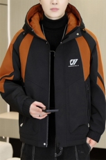 冬季男式加绒加厚连帽夹克男时尚潮流加厚棉衣男外套MY836-P73，男装夹克，星座310B