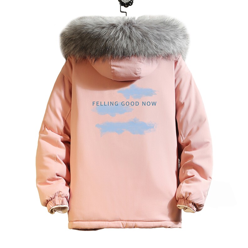MM48143-P130冬季大毛领衣男士大码加厚袄男服砖墙,男装棉衣,电商A040A
