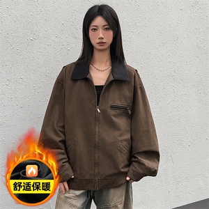 重磅美式水洗做旧工装秋冬新款夹克棉衣外套 436-996-P125178图片