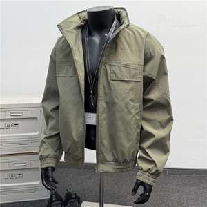 JK009假模 春季工装美式带帽游骑兵夹克 聚酯纤维(M-5XL)TP55图片