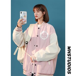 中性风春秋季情侣棒球服男女休闲夹克女时尚外套男BQF265-P50,男装夹克,电商B371
