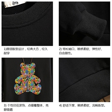 S6222-P28秋季圆领卫衣男大码韩版宽松长袖外套砖墙，男装卫衣，电商A040A