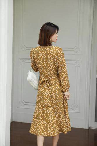 【秋季新款】淑女时尚波点连衣裙，女装连衣裙，笑思源