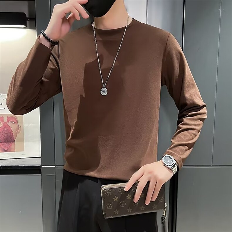 美式街头设计感圆领双面舒绒毛衣男慵懒风休闲针织衫TX2291P32，男装针织衫/毛衣，星座1116-2