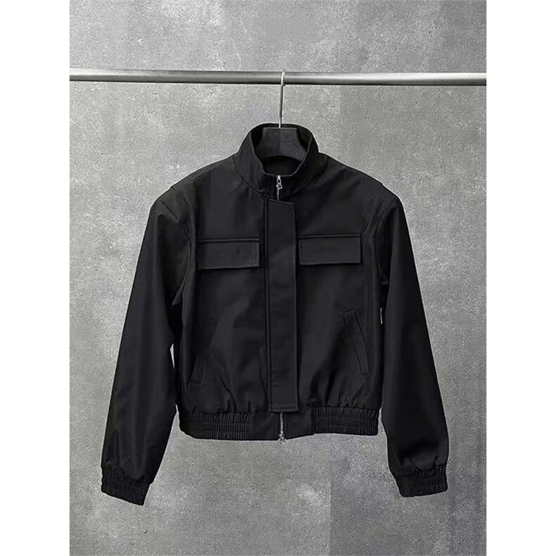 网图美式立领防水骑兵服短款硬汉百搭外套JK0211/P70,女装短外套,星座205-3