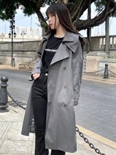 2021秋款风衣，女装风衣，mi mi