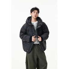 90%绒新标有报告连帽韩版宽松羽绒服上衣Y986/P350现货，男装羽绒服，星座202