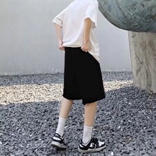 男夏季潮流时尚休闲短裤发泡五分裤高质防棉D95P28图片