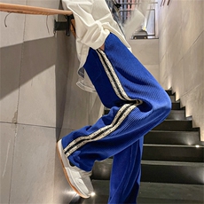 特P35春秋款织带秋款长裤子美式拖地裤直筒休闲裤宽松设计K2211，男装休闲裤，电商B370