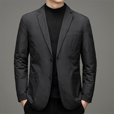 中年休闲羽绒西服爸爸冬装短款外套冬季加厚上衣YYYR6629961-P260，男装羽绒服，电商B212（原钱塘6029）