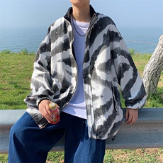 港风两面穿外套女春秋炸街宽松学生百搭休闲棒球服ins潮JK022-P48，男装夹克，星座308B-1