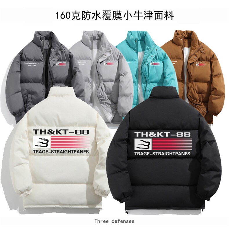 2025印花棉衣棉服小牛津覆膜三防面料棉袄面包服 1602A-P55图片