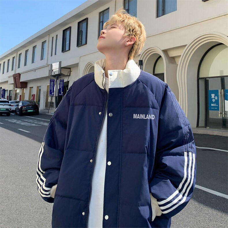 ！2025秋冬新款男士潮牌情侣棉衣加厚立领棉服外套MY211特P80图片