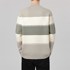 【抖音得物】2025秋季时尚毛衣针织衫翻领男士长袖，男装针织衫/毛衣，电商A113