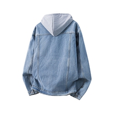 JK668J加绒-P95-限138M-5XL羊羔毛连帽外套牛仔棉服大码座山雕，男装棉衣，星座116