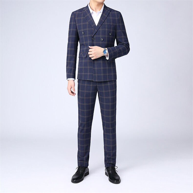 GDN5249四季款新款男士礼服西装修身商务休闲男装西服两件套装,男装西服套装,电商B360