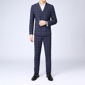 GDN5249四季款新款男士礼服西装修身商务休闲男装西服两件套装图片
