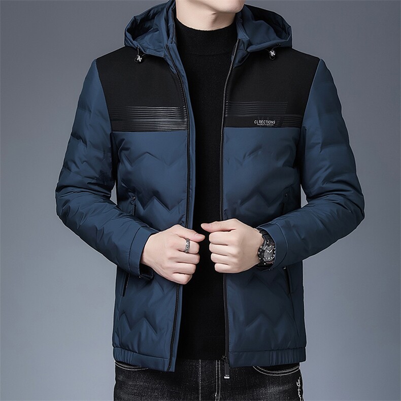 中年男士脱卸帽羽绒服常规款冬季休闲白鸭绒外套SFT92938-P350,男装羽绒服,电商B212（原钱塘6029）