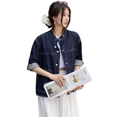 BAO跑量牛仔外套女短款百搭小个子上衣2025春秋时尚拼色休闲夹克，女装牛仔外套，跑量工厂店