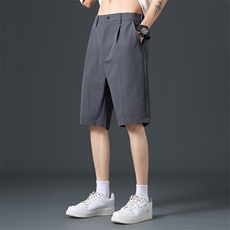 2025夏季短裤男ins速干冰丝裤子宽松休闲五分裤西裤K817P28，男装牛仔裤，星座1107
