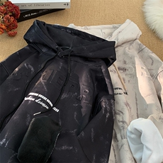 抖音得物高品质砂洗钢印连帽加绒卫衣，男装卫衣，星座410-6（原星座1304-1）