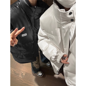 中性2026冬装港风皮棉衣冬季宽松棉服袄情侣加厚外套男S271-P128图片