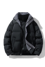 冬季新品得物美式潮流高品质格子加绒加厚棉衣外套棉服MY5566-P88，男装棉衣，星座610B-1