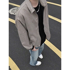 模特-廓形老钱风外套时尚短款夹克男9110-P85，男装夹克，电商B380（原B361）